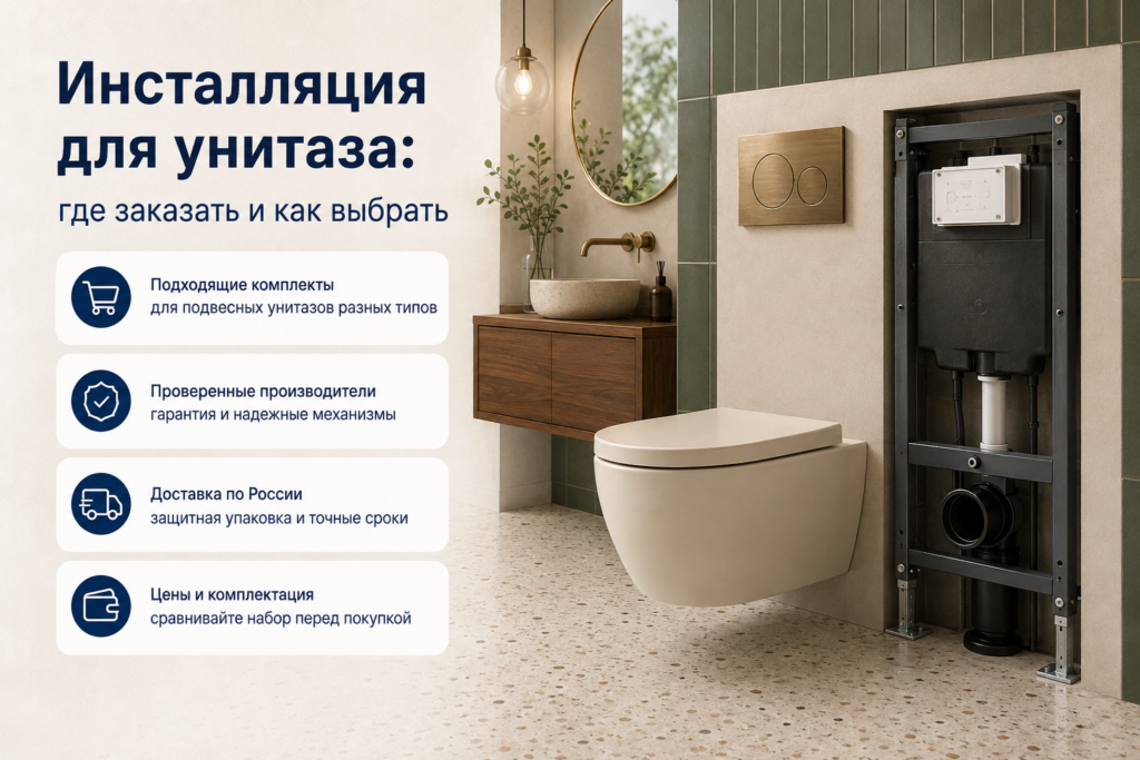 Где купить инсталляцию для унитаза: лучшие интернет-магазины