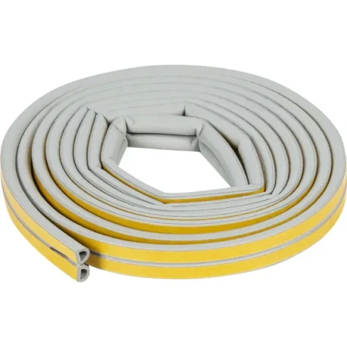 Уплотнитель для окон и дверей Axton D-профиль 6М цвет серый AXTON