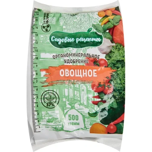 Органоминеральное удобрение «Садовые рецепты» овощное 500 г САДОВЫЕ РЕЦЕПТЫ