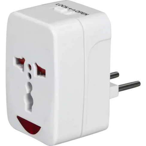 Переходник сетевой Electraline цвет белый ELECTRALINE