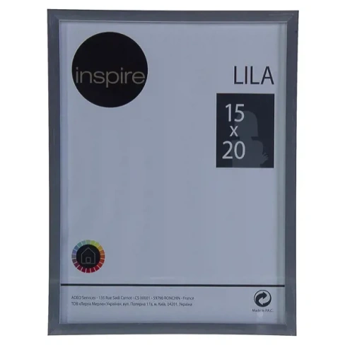 Рамка Inspire Lila 15х20 см цвет серебро INSPIRE