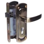 Комплект замок врезной и ручки Palladium 460-25 цвет античная бронза PALLADIUM