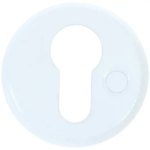 Накладка дверная Фабрика замков Е 002 алюминий цвет белый ФАБРИКА ЗАМКОВ Е 002 WW