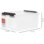 Контейнер Rox Box 21x17x9.5 см 2.5 л пластик с крышкой цвет прозрачный ROX BOX Rox Box Контейнер Rox Box