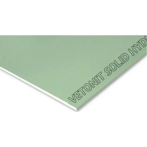 Гипсокартон влагостойкий 15 мм Vetonit Solid Hydro 2500х1200 3 м² VETONIT