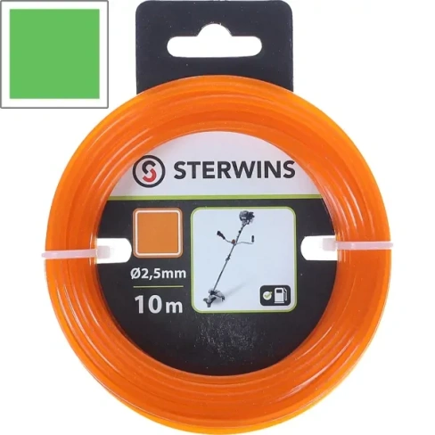 Леска для триммера Sterwins ø2.5 мм 10 м квадратная STERWINS