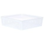 Лоток 31x31x9 см 7.3 л пластик цвет белый с крышкой Лоток с крышкой