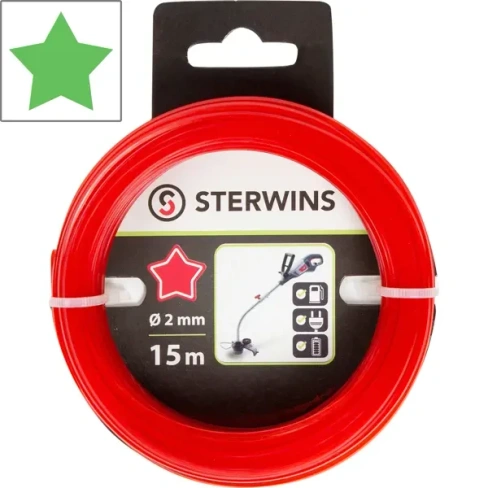 Леска для триммера Sterwins ø2 мм 15 м звезда STERWINS