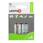Аккумуляторные батарейки Lexman AА 4шт 2000mAh LEXMAN