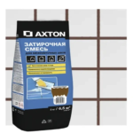 Затирка цементная Axton А.400 цвет коричневый 2 кг AXTON Затирочная смесь