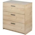 Комод 3 ящика 68.5x80x39.4 см ЛДСП цвет гикори джексон Комод ЛДСП