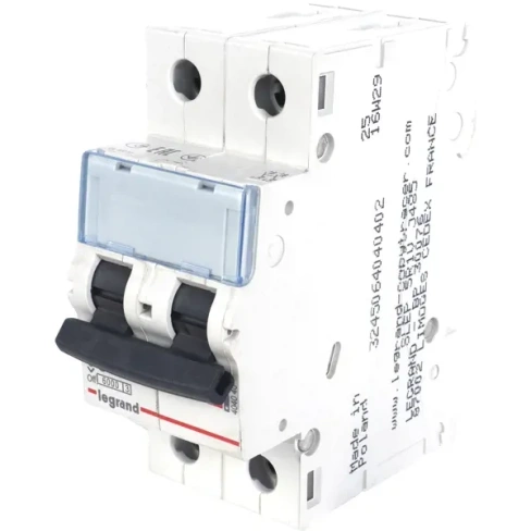 Автоматический выключатель Legrand TX3 2P C10 А 6 кА LEGRAND