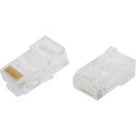 Коннектор RJ-45 8P8C 2 шт. цвет прозрачный OXION OX-RJ-45x2