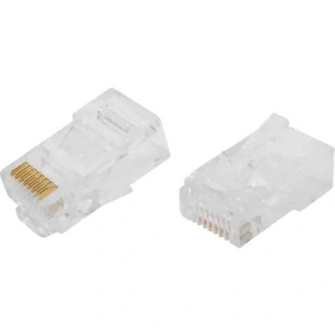 210962180 Коннектор RJ-45 8P8C 2 шт. цвет прозрачный OXION OX-RJ-45x2