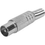 Штекер антенный металлический с защитой OXION OX-JCK02