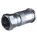 Переходник с F штекера на TV гнездо металл OXION OX-ADPF004
