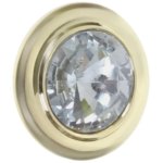 Ручка-кноб CRL35 27 мм ЦАМ цвет золото KERRON KERRON Crystal Ручка скоба