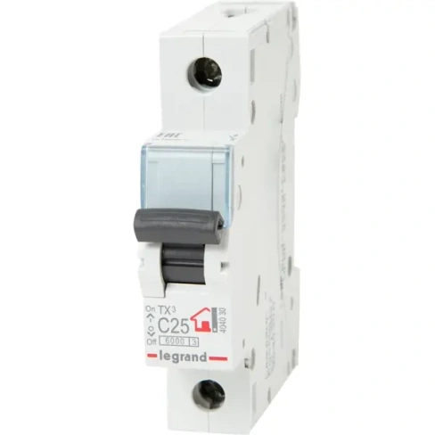Автоматический выключатель Legrand TX3 1P C25 А 6 кА LEGRAND