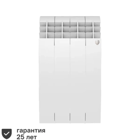 Радиатор Royal Thermo Biliner 500/87 биметалл 4 секции боковое подключение цвет белый ROYAL THERMO BiLiner 500/4