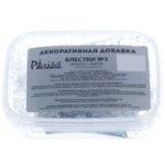 Декоративная добавка с блестками серебристые палочки PARITET