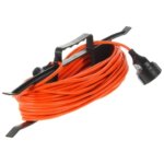 Удлинитель-шнур на рамке Skybeam 1 розетка без заземления 2х0.75 мм 30 м цвет черный SKYBEAM