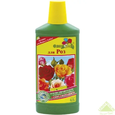 Удобрение Флор Гумат для роз 0.5 л ГЕРА