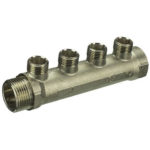 Коллектор с наружной резьбой Valtec на 4 выхода 1"x1/2" VTc.500.N.0604 VALTEC