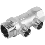 Коллектор с наружной резьбой Valtec на 2 выхода 1"x1/2" VTc.500.N.0602 VALTEC