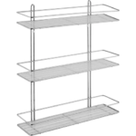 Полка для ванной комнаты Swensa SWR-023 трёхъярусная прямая металл SWENSA SWR полка