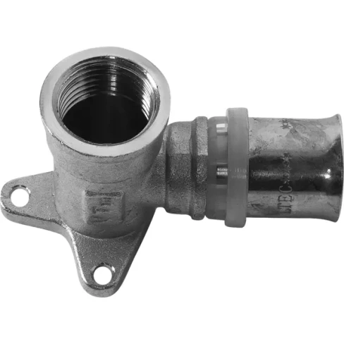 Водорозетка пресс Valtec 20х1/2" мм никелированная латунь VTm.254.N.002004 VALTEC