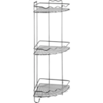 Полка для ванной комнаты Swensa трёхъярусная угловая металл SWENSA SWR полка