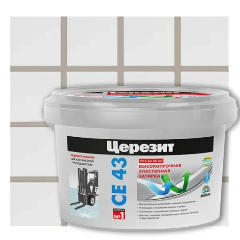 Затирка цементная Церезит CE 43 Super Strong цвет багамы 2 кг ЦЕРЕЗИТ
