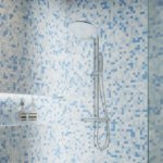 Мозаика стеклянная Artens Clear 30х30 см цвет бело-голубой ARTENS Clear GL-03