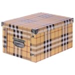Коробка картонная 30x20x15 см клетка STORIDEA