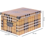 Коробка картонная 35x25x17.5 см клетка STORIDEA