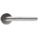 Дверная ручка Inspire Inox без запирания нержавеющая сталь диаметр 53 мм цвет серый INSPIRE