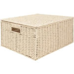 Корзина мягкая с ручками 45x33x21 см 31 л бамбук цвет бежевый STORIDEA Корзина плетёная с крышкой