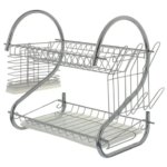 Сушилка с поддоном двухуровневая NEO 40x25x38 см сталь цвет хром