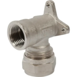 Водорозетка обжимная Valtec 20х1/2" мм никелированная латунь VTm.354.N.002004 VALTEC