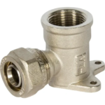 Водорозетка обжимная Valtec 20х3/4" мм никелированная латунь VTm.354.N.002005 VALTEC