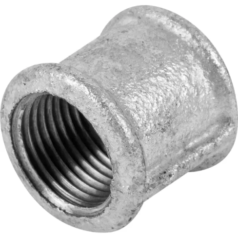 Муфта оцинкованная внутренняя резьба 1/2" мм чугун