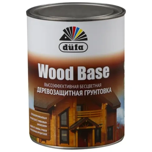 Грунтовка по дереву с биоцидом Wood Base 1 л бесцветная DUFA