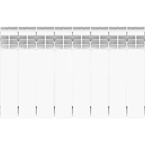 Радиатор Equation 350/90 алюминий 8 секций боковое подключение цвет белый EQUATION