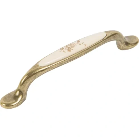 210980790 Ручка-скоба Kerron 130 мм металл с фарфором цвет бронза KERRON KERRON Ceramic Ручка скоба