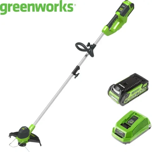 210981412 Триммер аккумуляторный Greenworks G40LTK2 40 В АКБ и ЗУ в комплекте GREENWORKS