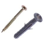 Дюбель-гвоздь грибовидный для полнотелых материалов 6x40 мм полипропилен цвет серый 100 шт. Дюбель-гвоздь с г