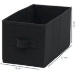 Короб Spaceo KUB 15x31x15 см 6.9 л спанбонд цвет чёрный SPACEO Короб текстильный без крышки