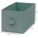 Короб Spaceo KUB Laguna 15x31x15 см 6.9 л полиэстер цвет сизый SPACEO Короб текстильный без крышки