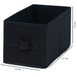 Короб Spaceo KUB Paris 15x31x15 см 6.9 л полиэстер цвет чёрный SPACEO Короб текстильный без крышки