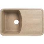 Мойка врезная Fosto КМ75-47 прямоугольная 75x47 см глубина 18 см мрамор цвет бежевый FOSTO Fosto Мойка кух.КМ76-47 76Х47